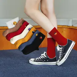 2019 г., большие носки с птичками с изображением кунжута, монстра эльмо, новинка, забавные женские носки милые корейские носки желтого цвета