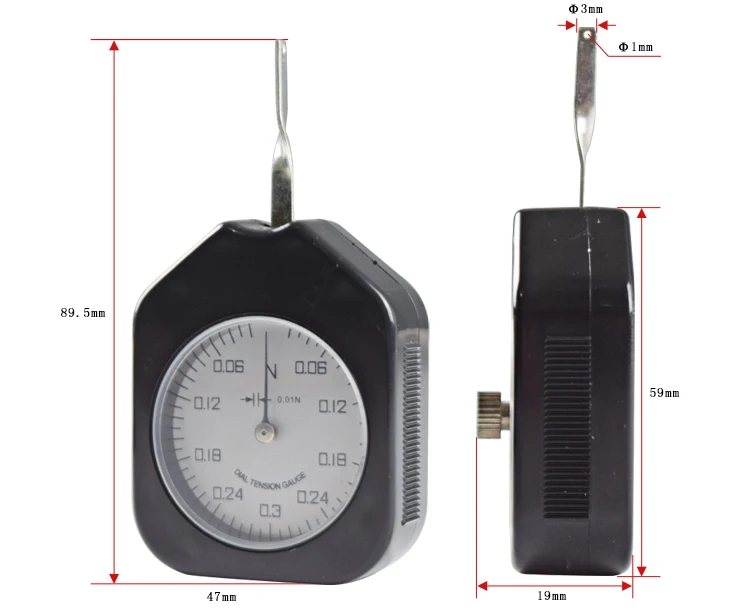 100g датчик контроля натяжения с циферблатом аналоговый tensiometro двойные указатели Натяжной измеритель ATG-100-2