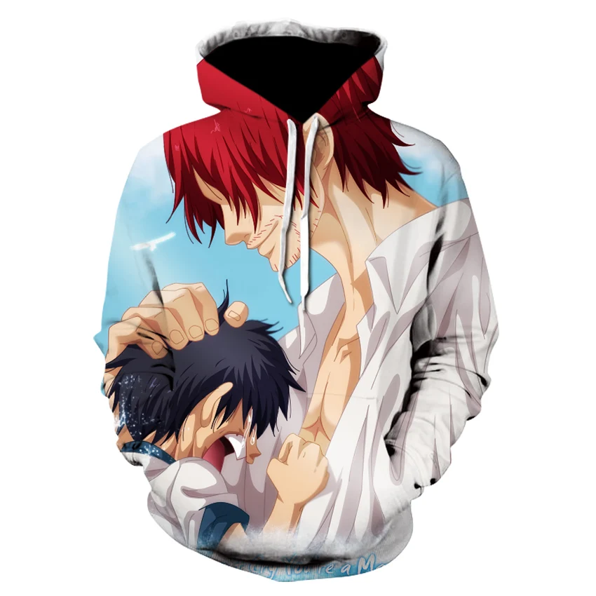 Худи с 3D принтом обезьяны D Luffy модный спортивный костюм аниме свободные