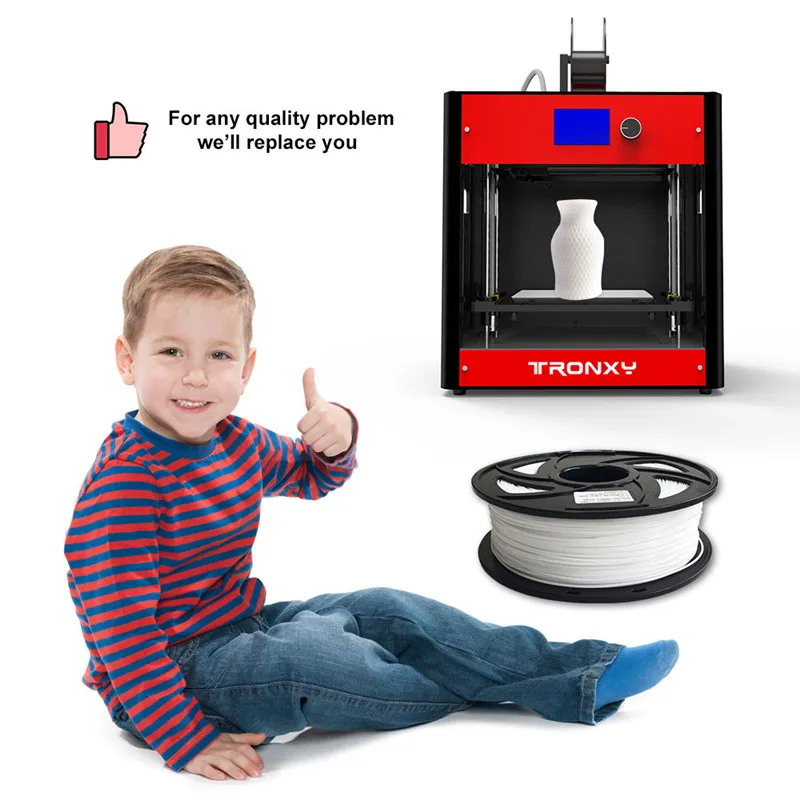 EasyThreed 3d принтер 1 кг 1,75 мм PLA нити печатный материал s Красочные 3d принтер аксессуары экструдер ручка печатный материал