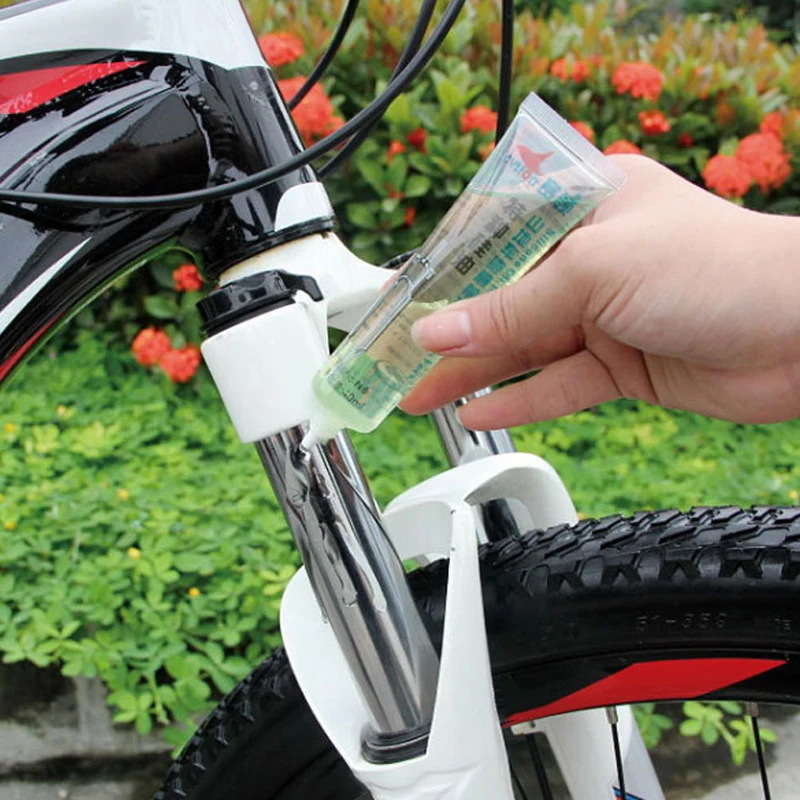 

1*Bike Suspension Rust Prevention Oil Lubricating Fluid Bicycle Front Fork Shock Absorbers Silicone Oil