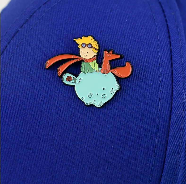 Le Petit Prince милые эмалированные броши на булавке для женщин и мужчин, значок на лацкане, металлический значок на воротник, ювелирные изделия, подарки, 1 шт