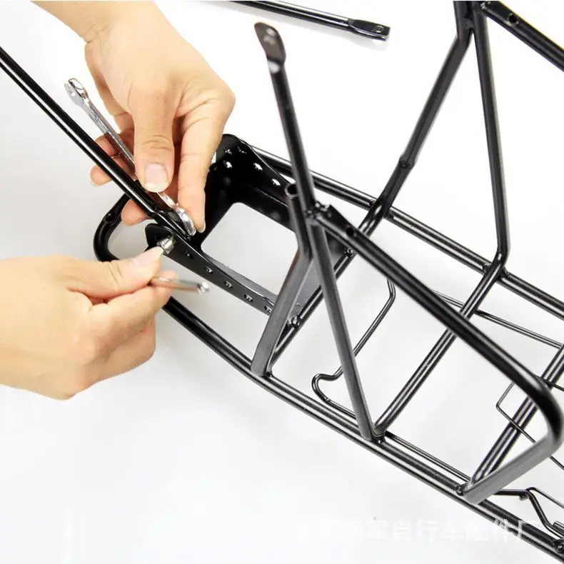 

Mountain Bike Solid Just Shelves Bike Shelf Rear Carrier Disc Brakes Manned One-piece Welding Riding Equipment