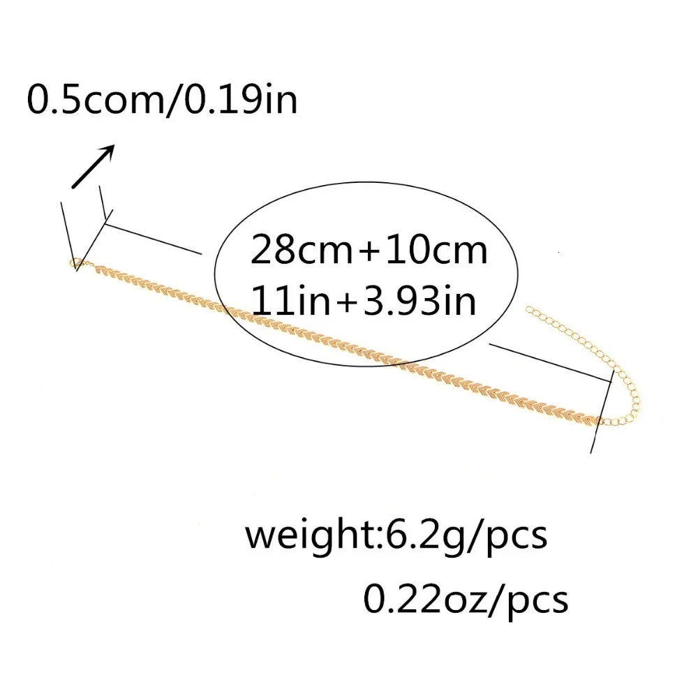 Ingemark очаровательные стрелы из сплава колье ожерелье Простой Бохо Золотая/Серебряная цепочка Ожерелье Воротник массивное нагрудник ювелирные изделия