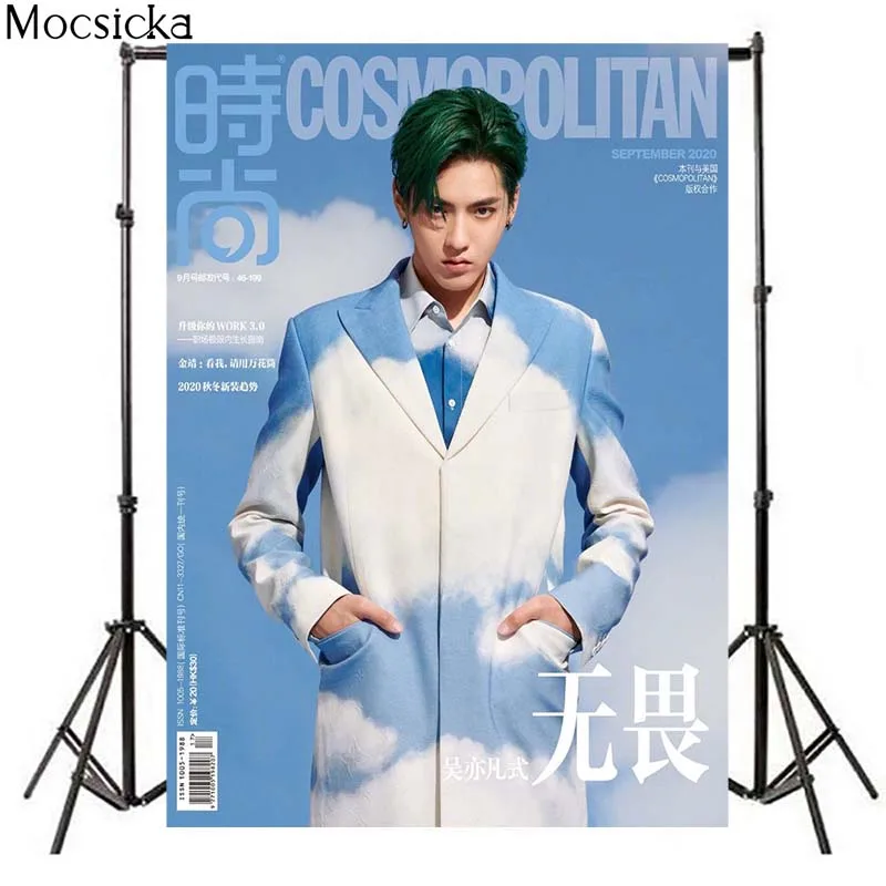 

Mocsicka Blue Sky White Cloud Photography Background Adult Child Portrait Photo Fashion Magazine Backdrop Decoration Prop Studio