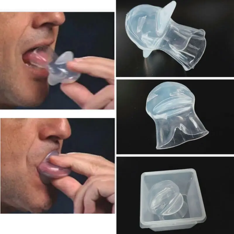 Silicone Anti Snoring Tongue Device Sleep Apnea Aid Stop Snore Stopper Sleeve