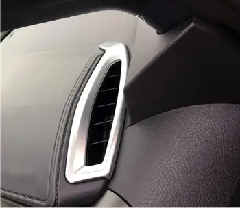 

ABS Plastic Chrome Mirror and matt Upper Air Vent Cover Trims 2 PCS For Toyota C-HR C HR 2016 2017 car accessories