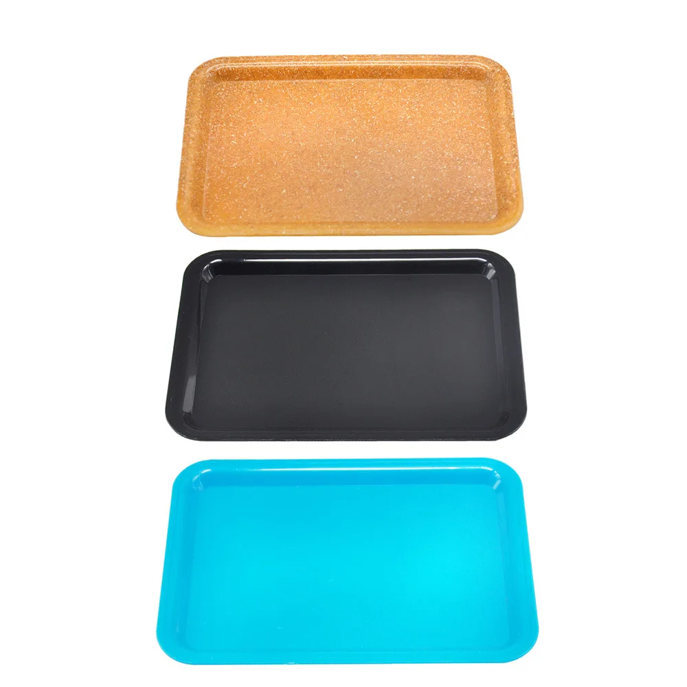 

Foreign Trade Hot Sales Plastic Cigarette Storage Tray Flax Color Cigarrette Tray 18 Cm Operating Panel Cigarette Tray