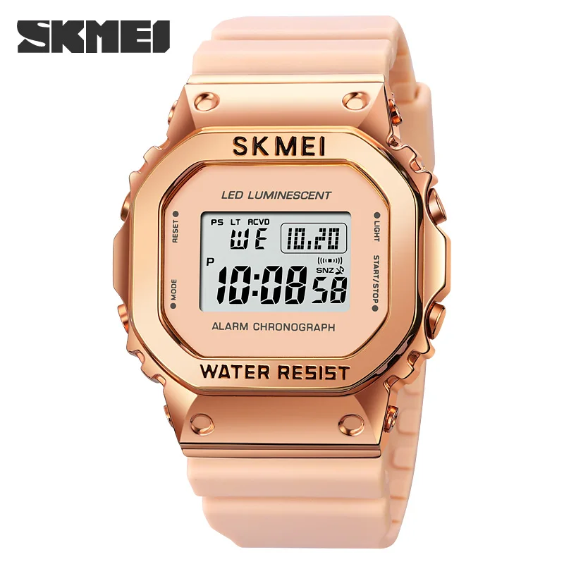SKMEI Digital Watch Luxury Waterproof Led Light Electronic Watches Top Brand Outdoor Sport Men's Wristwatch Countdown Clock 