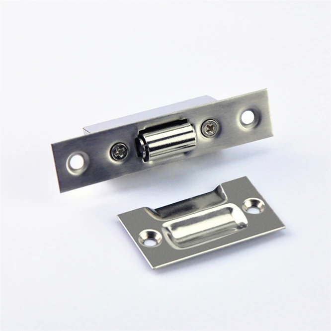 Hidden Stainless Steel Door Latches Cupboard Cabinet Roller Latch Lock Wooden Door Stops Home Furniture Hardware door latch door lock