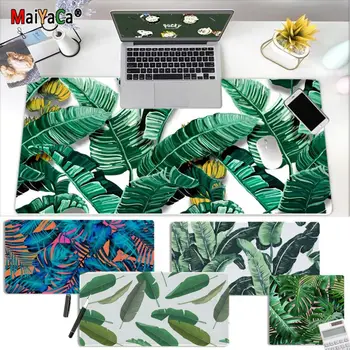 

MaiYaCa Russia My Favorite banana Tree Green Leaves Gaming Player desk laptop Rubber Mouse Mat Rubber PC Computer mousepad