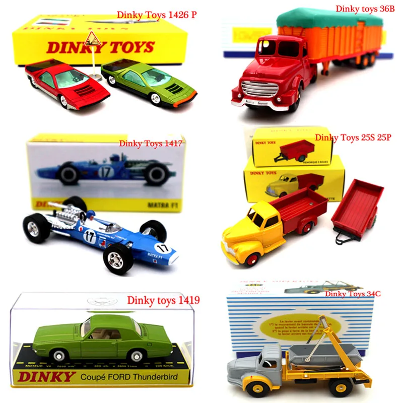 Atlas Dinky игрушки серии грузовик инженерный транспорт гоночный автомобиль пожарная машина литья под давлением