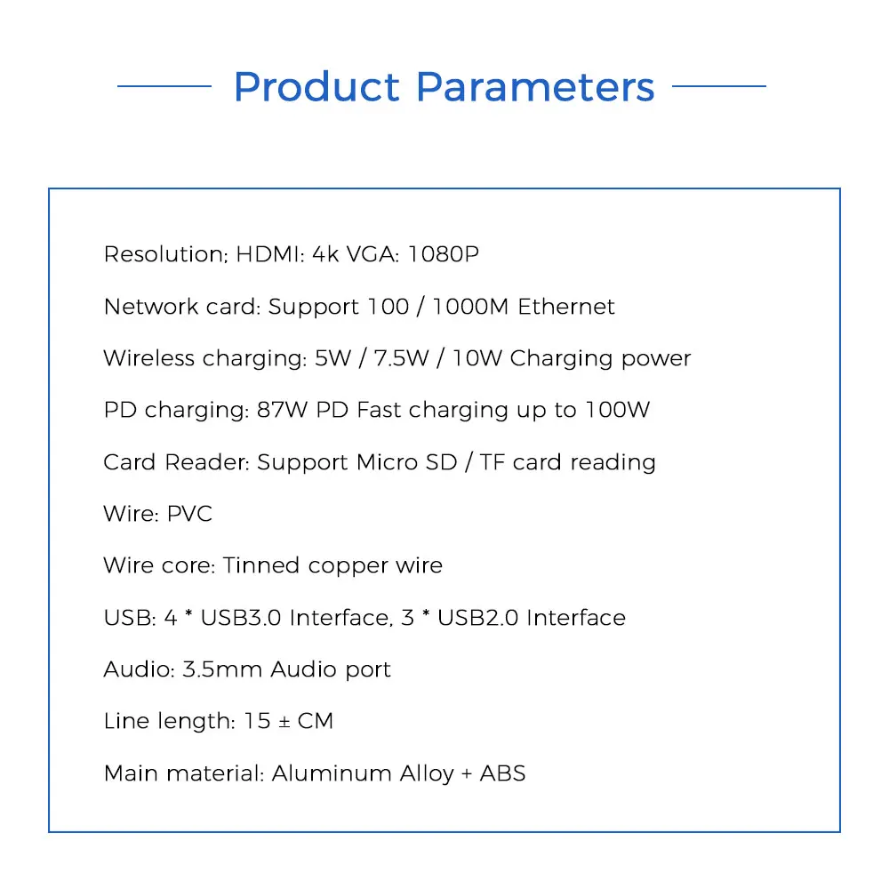 KEJI 15 in 1 USB Type C HUB With HDMI 15 H57ce7294459d481cba3337575f8791ebH
