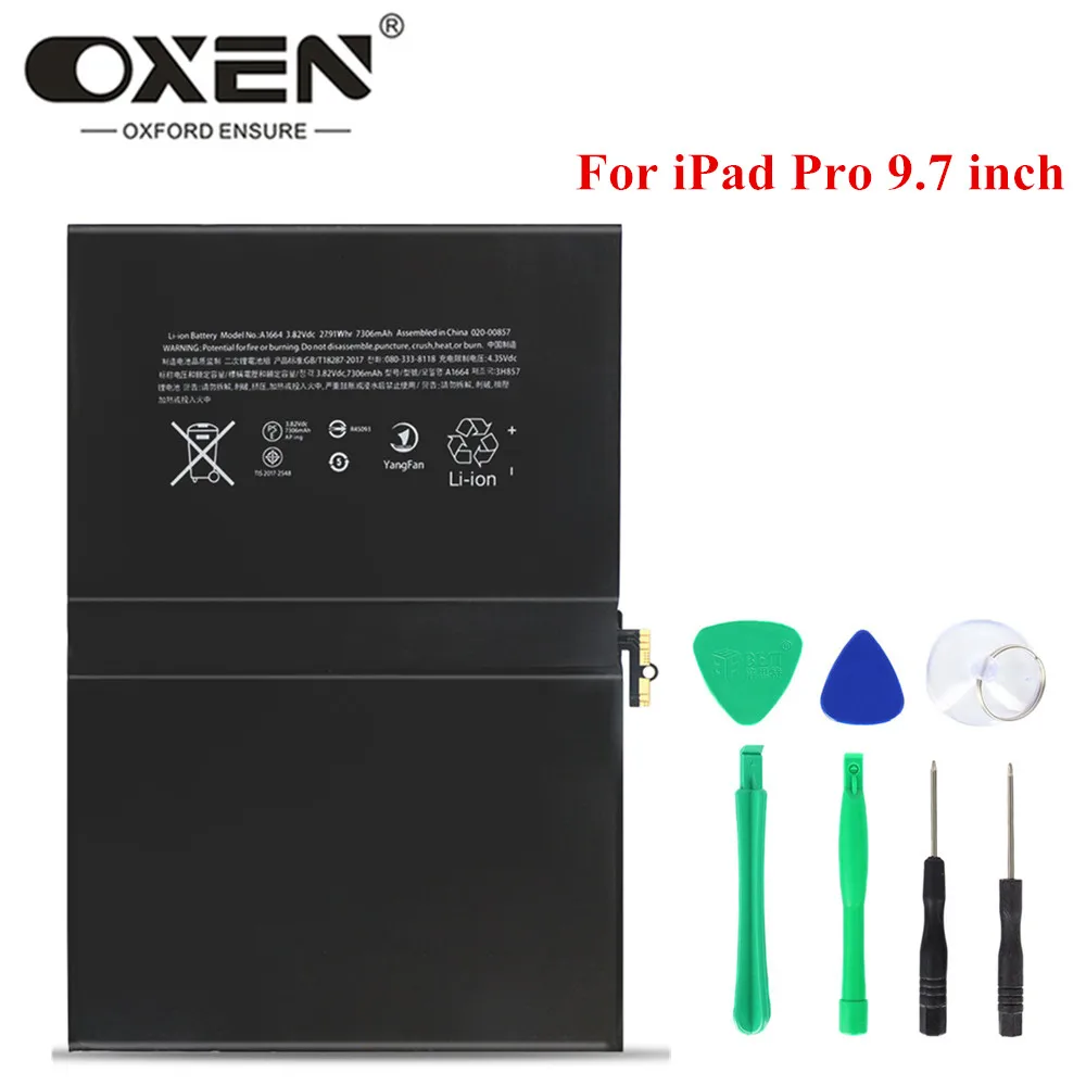 OXEN планшет батарея для iPad Pro 9 7 дюйма сменная 7306mAh Высокая емкость &quotA1664