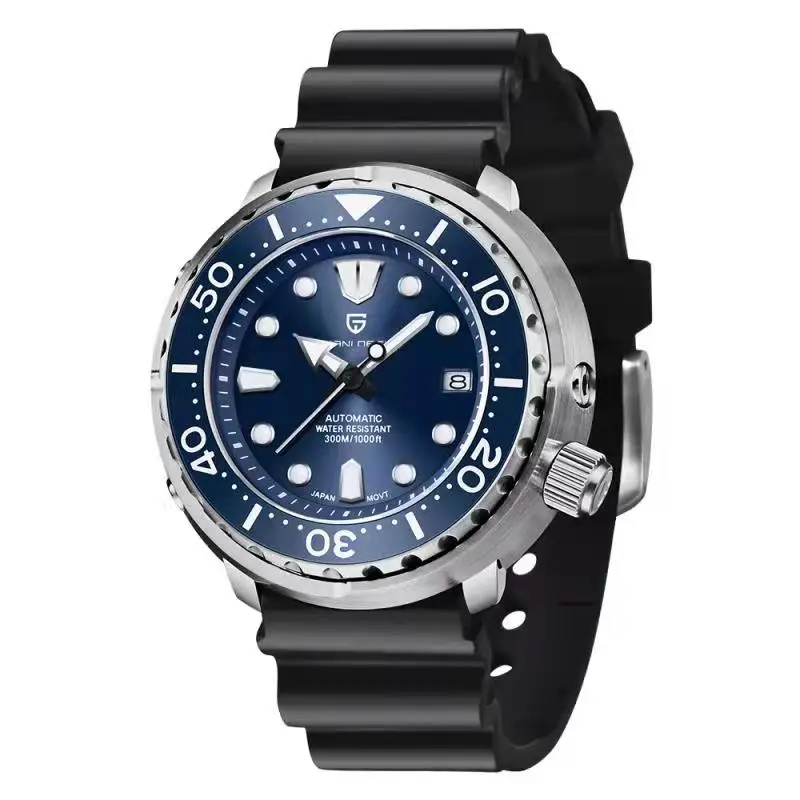 PAGANI DESIGN New 45MM Tuna Diving Wristwatch Men's 300M Waterproof Mechanical Automatic Watches Ceramic Bezel Relogio Masculino 