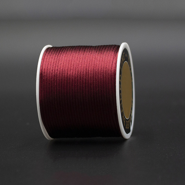 Satin Rattail Silk Cord Nylon Thread Cord Chinese Knot DIY Rope Bead Bracelet Jewelry Making Rope String