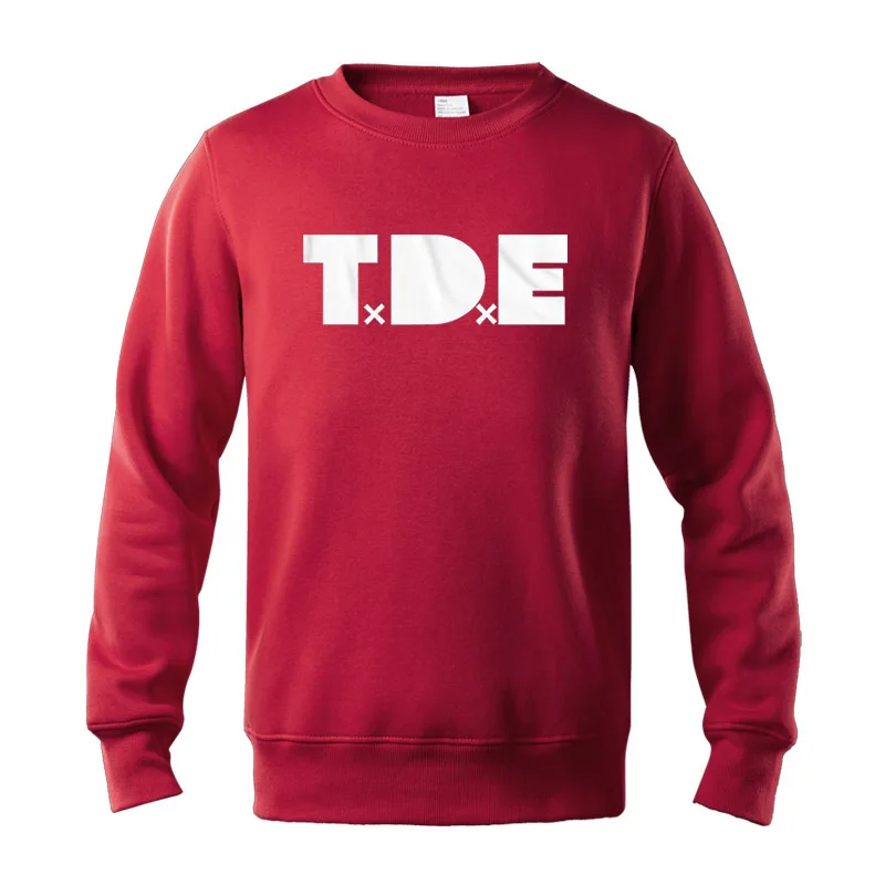 TDE kendrick Толстовка Ламар ya bish джемпер swag ofwg хипстер TxDxE dope drake новая зимняя хлопковая толстовка homme - Цвет: Wine red