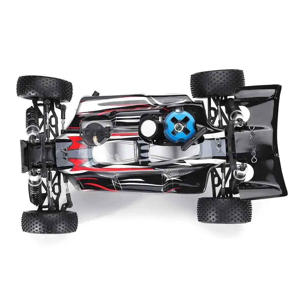 VRX RH1006 1/10 Scale 4WD Nitro RTR Off-Road Buggy High Speed 2.4GHz RC Car Kids Gifts(With Force.18 Methanol Engine)- Black Red 3
