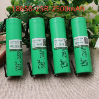 

100% NEW Original For Samsung 18650 2500mah battery INR18650 25R 20A discharge lithium batterie