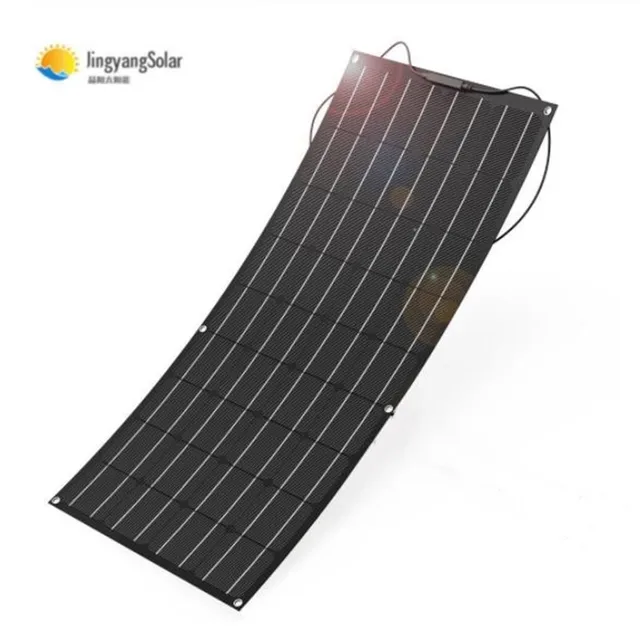 US $110.16 solar panel 100w 200w flexible solar panel made of ETFE material ETFE flexible solar panel for 12V