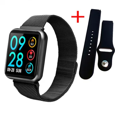 

IP68 Smart Wristband Watch Waterproof P70 Swimming Bracelet Sport Men Women Blood Pressure Oxygen Fitness Tracker with 2 Strap