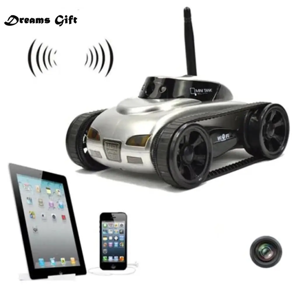 В режиме реального времени передача видео Wi-Fi Танк RC автомобиль с камерой игрушка наружная безопасность Поставки рождественские подарки Carros управление Remoto