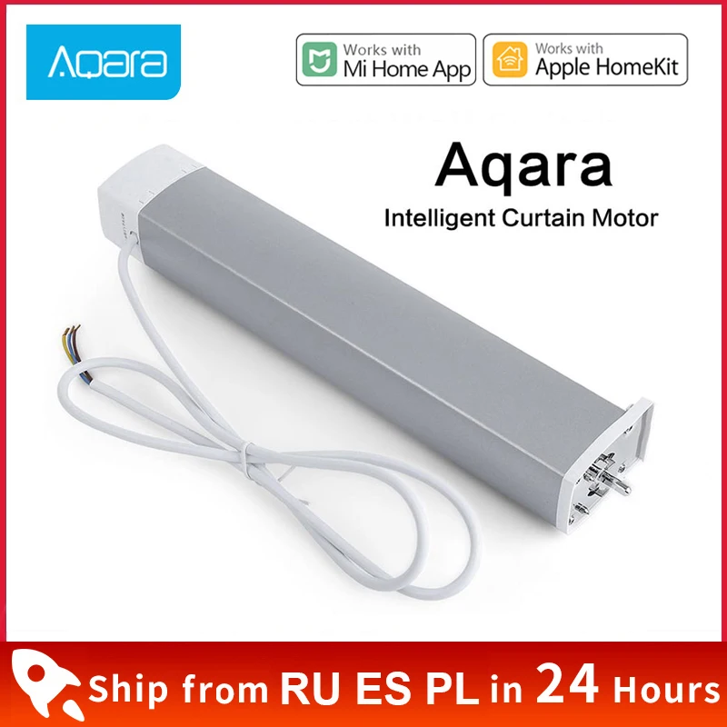 Мотор для штор Xiaomi Aqara с контроллером занавесок B1 Zigbee Wi Fi работает приложением Mi