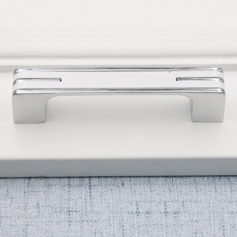 Простой Модер стиль черный Шкаф Ручки цинковый сплав кухонный шкаф ручки для выдвижных ящиков оборудование для обработки мебели