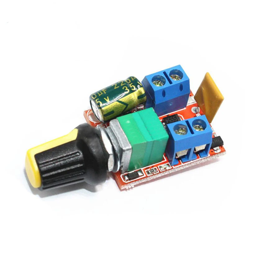 

Mini DC Motor PWM Governor 3V6 12 24 35V 90W Speed Controller Speed Switch Regulator Ultra Small LED Light Modulator 5A 10khz