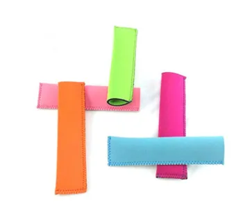 

wholesale 1000pcs/lot Pop Ice Sleeves Freezer Pop Holders Popsicle Sleeves Summer Icy Block Lolly Cream Holder For Kids 15.5*4cm