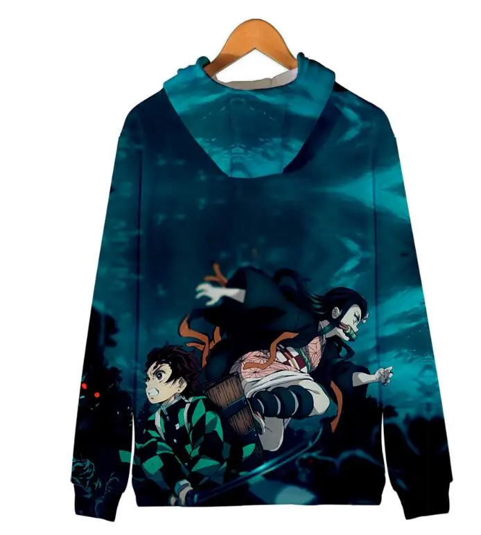 Куртки; пальто; Demon Slayer: Kimetsu no Yaiba; толстовка; Kamado Tanjirou Kamado Nezuko Sabito Iguro Obanai; толстовки с капюшоном для косплея