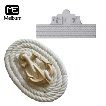 

Ropes and Knots Cake Mould Clay Pan Cake Decorating Fondant Silicone Molds GumPaste Craft Fimo Dessert Baking Pastry Form