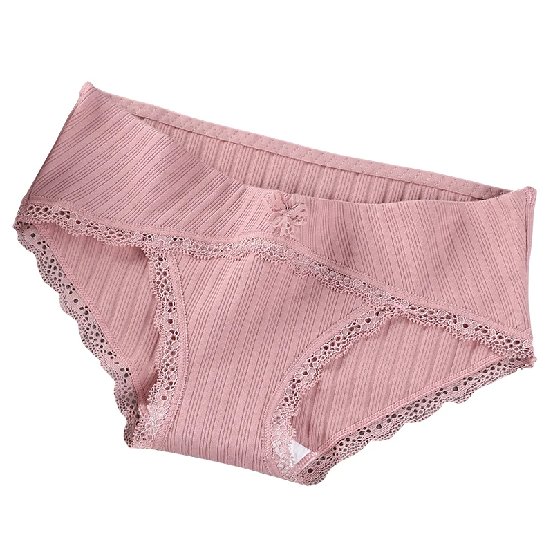 

Cotton Maternity Panties with Lace Low Waist Belly Underwear Clothes for Pregnant Women Pregnancy Briefs Drop Shipping