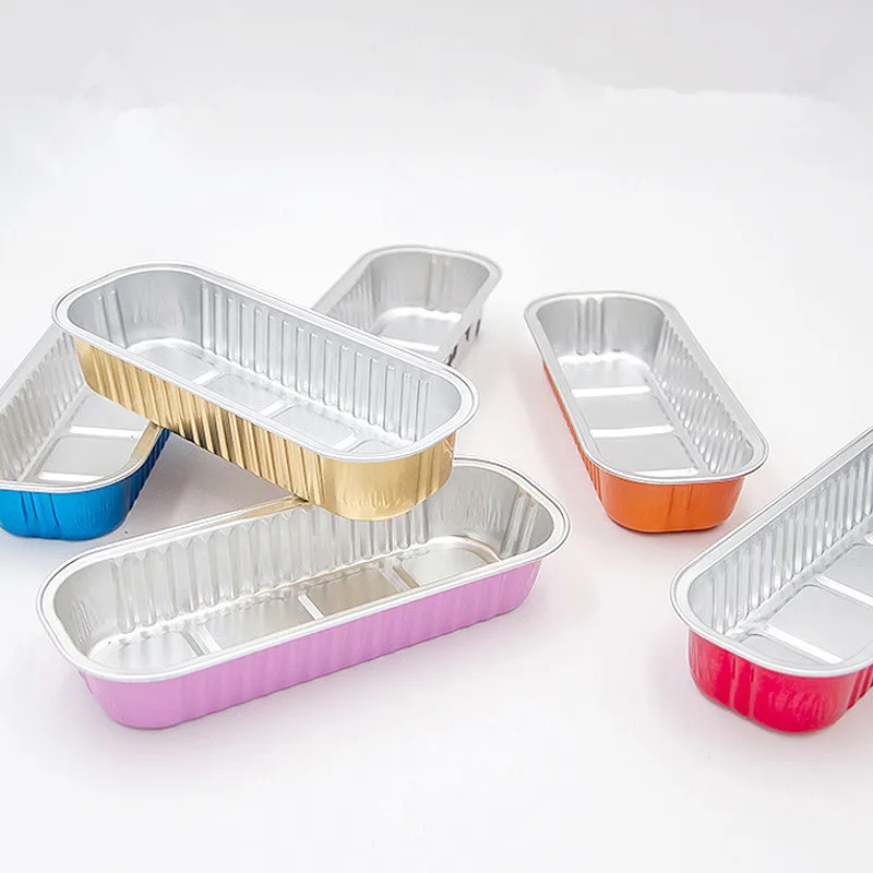 

100pcs High quality disposable baking cheese cup aluminum foil high temperature resistance BBQ picnic food cooking cup with lid