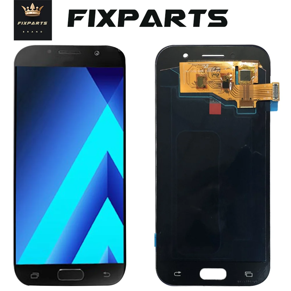 Adjust Brightness For SAMSUNG GALAXY A520 LCD A520F SM-A520F A5 2017 Display Touch Screen Replacement 5.2&quot | Мобильные телефоны