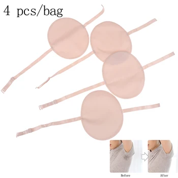 

4Pcs/lot Reusable Underarm Armpit Sweat Pads Sweat Shield Pad washable Armpit Absorbing Guards Shoulder Strap