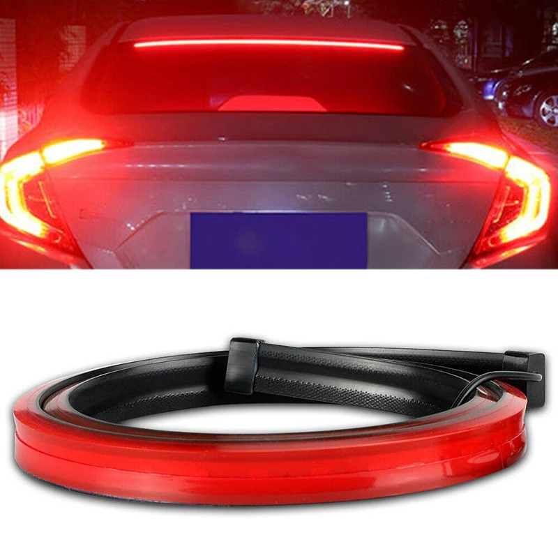 

New 1PC Car LED Strip Brake Light Roofline Stop Lights High Brake Lamp Warning Turn Signal LED Strips Accessories Car Styling