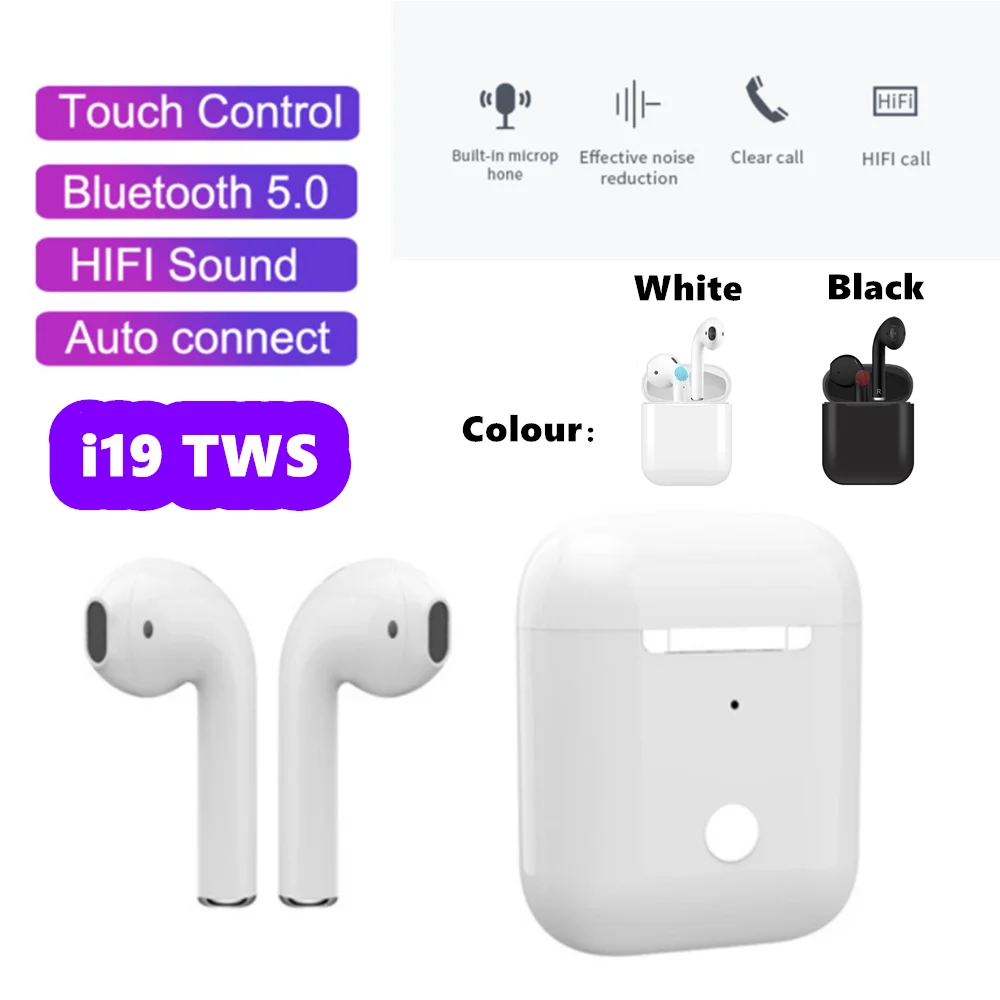 

New Bluetooth wireless stereo headset model i19tws is the first choice for sports listening