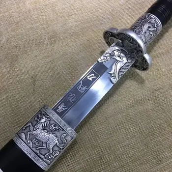 

Handmade broadsword Chinese KUNGFU Saber machete manganese steel Blade DA DAO