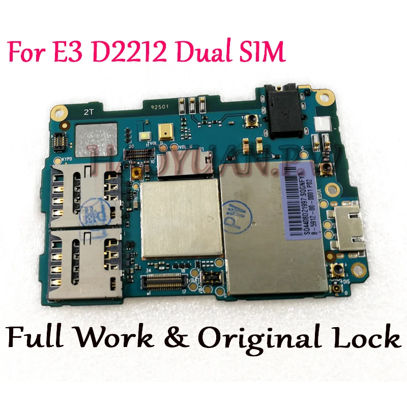 Full Work Original Unlocked Mainboard For Sony Xperia E3 Dual Sim D2212 Motherboard Logic Circuit Board Plate Fast Ship Mobile Phone Circuits Aliexpress