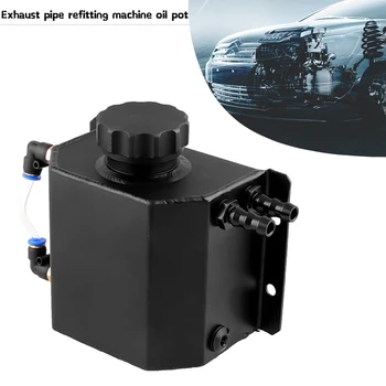 

For 2L/1L Universal Car Coolant Overflow Tank Aluminum Engine Oil Fuel Catch Bottle Recovery Water Radiator Reservoir Container