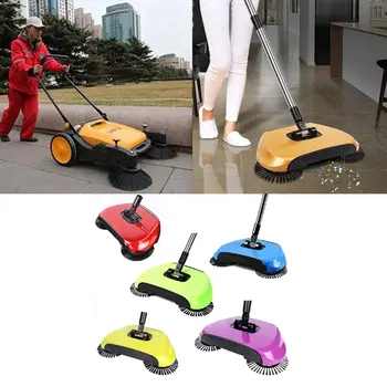 

Broom Mop Garbage Shovel Three in One Household Hand Pushing Sweeper No Electricity Sweeping Set Colorful Sweep Suction Sokany