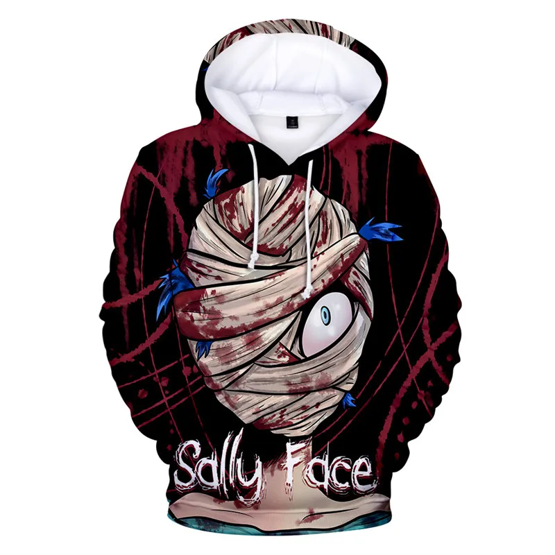 Sally Face 3d Принт толстовки Модные мужские Harajuku забавные толстовки уличная хип хоп качество размера плюс Осенняя зимняя одежда - Цвет: as shown the picture