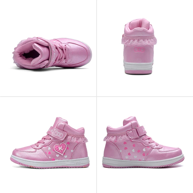 Детские ботинки для девочек; зимние ботинки для девочек; модная плюшевая детская обувь; водонепроницаемые кроссовки для студентов; hello kitty
