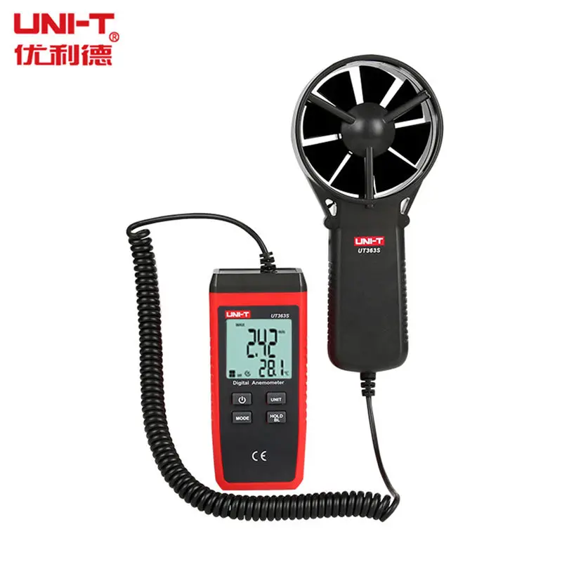 

UNI-T UT363S Wind Speed Meters Detached Pocket Anemometers Speed Temperature Digital Thermometers Diagnostic tools