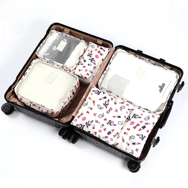 pink flamingo packing cubes