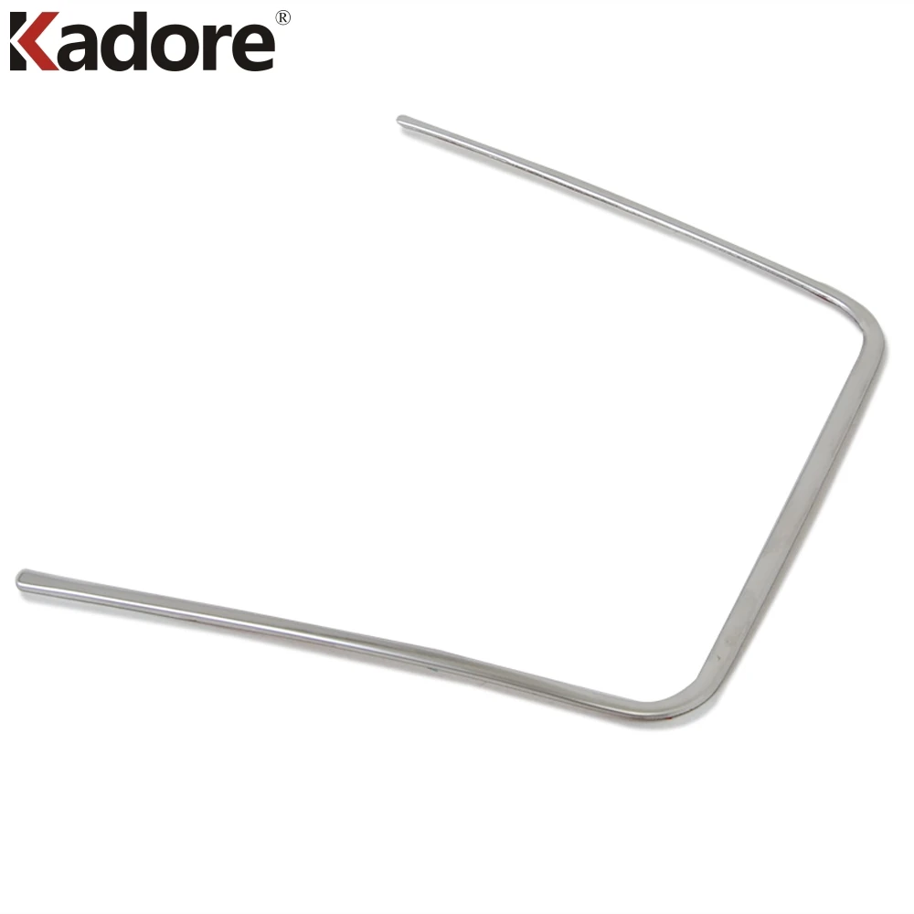 For Kia Rio 4 X-line 2018-2019 Stainless Steel Internal Garnish Storage Box Trim Cover Frame Sticker Strips Decoration Styling