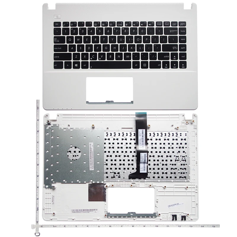 键盘 ASUS华硕《带C壳 白色》 X450 Y481C X450V 14-5-25 正反面1