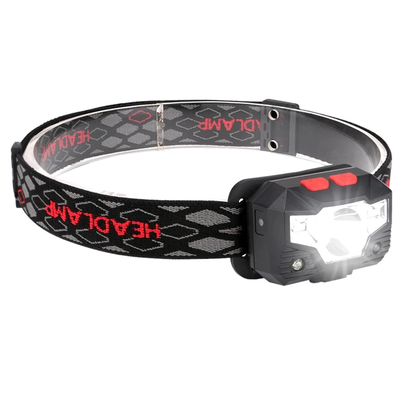 

1 Pack Rechargeable Headlamp Flashlight, 800 Lumens Motion Sensor Headlamp, IPX4 Waterproof, Bright White Led & Red Light, Perfe