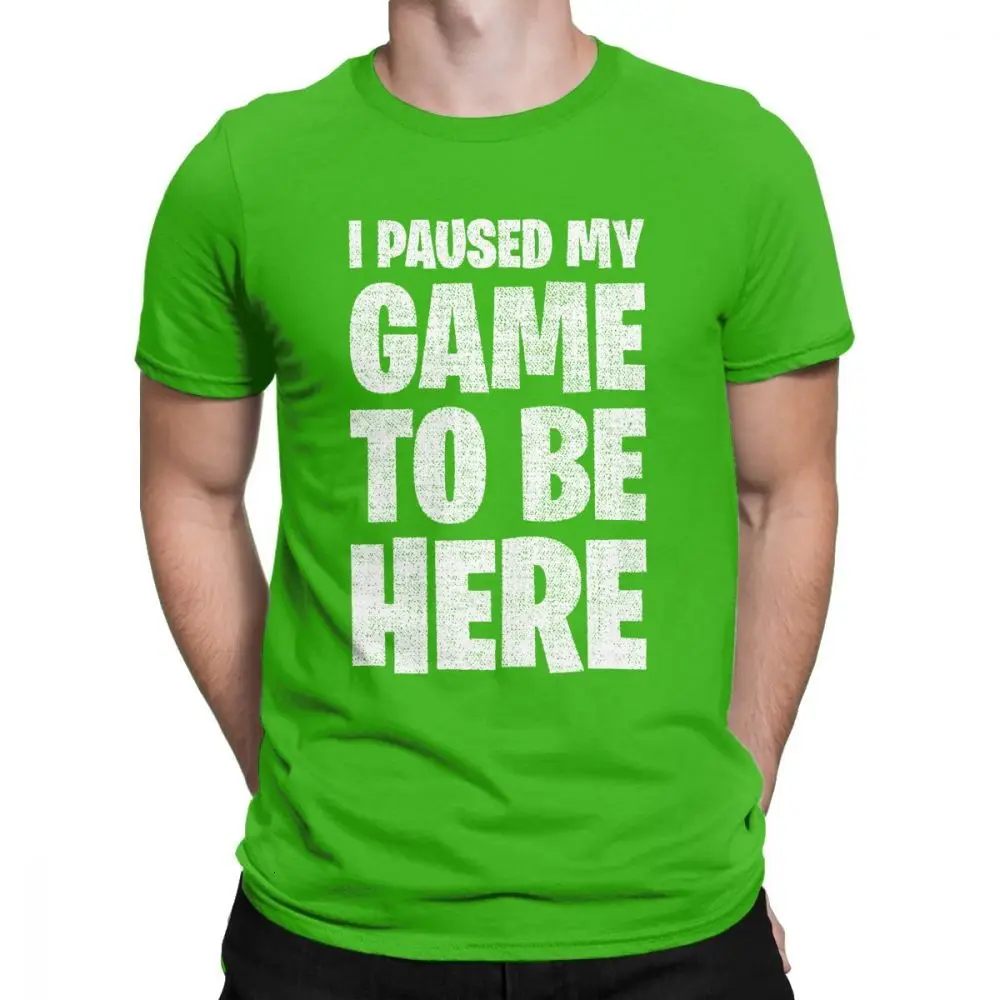 green Midnite Star I Pasted My Game To Be Here повседневные мужские футболки, одежда, Лидер продаж, футболка для геймеров, хлопок, футболки с круглым вырезом - Цвет: green